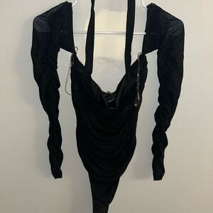 Black Long Sleeve Bodysuit